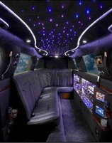 Limousine ride and nightclub entrance
